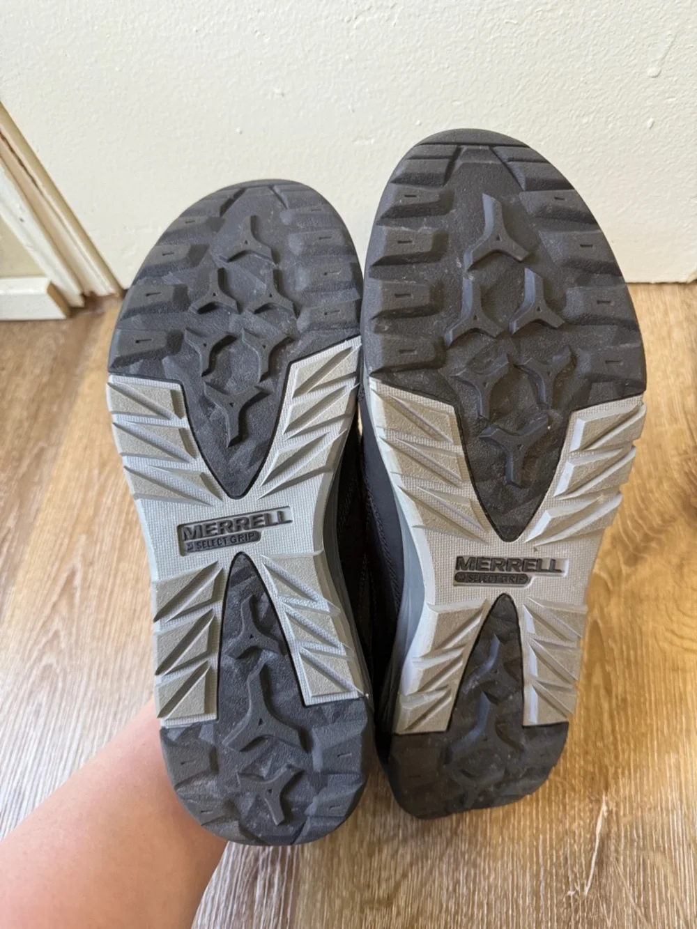 Merrell J91415 Comfort Walking Sneakers‎ Gray Mesh Leather Men’s 10